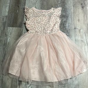Cat & Jack size 7/8 pink sequence dress. Like new